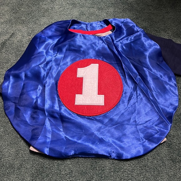 Mud Pie super hero birthday cape shirts multiple ages and sizes available - Picture 3 of 5